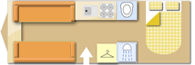 Swift Ace Super Dawnstar EB 2020  Caravan layout
