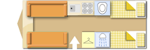 Coachman Laser 665 2020  Caravan layout
