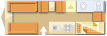 Swift Celebrate Sprite Grande Quattro DB 2024  Caravan layout