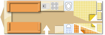 Elddis Whirlwind 868 Evolve Whirlwind 2026 floorplan