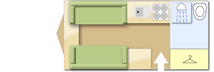 Coachman VIP 460, 2010 caravan layout
