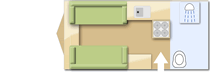 Coachman Pastiche 470 caravan layout