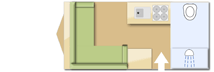 Elddis Crusader Hurricane caravan layout