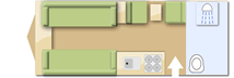Xplore Breeze 530, 2014 caravan layout