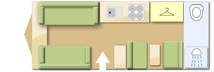 Bailey Unicorn Madrid S3, 2016 caravan layout