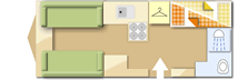 Coachman Pastiche 525 caravan layout