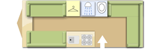 Abbey Freestyle 500 Special (Aventura 316), 2005 caravan layout