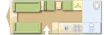 Coachman LASER 620, 2017 caravan layout