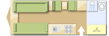 Coachman Laser 620/4, 2013 caravan layout