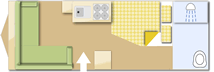 Compass Rallye 634 caravan layout