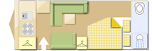 Adria Astella 613 KB Rio Grande caravan layout