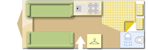 Swift Sprite Alpine 4 Diamond Pack, 2020 caravan layout