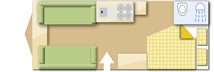 Compass Omega 544 caravan layout