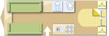 Swift Challenger 560, 2009 caravan layout