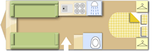 Elddis Avante 550, 2025 caravan layout
