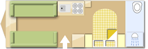 Swift Sprite Major 4 SB 2022  Caravan layout