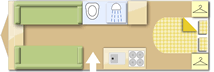 Elddis Crusader Cyclone caravan layout