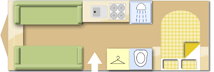 Elddis Crusader Zephyr, 2017 caravan layout