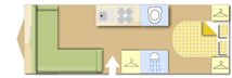 Coachman Lusso IV 2026 4 berth Caravan layout