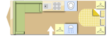 Swift Challenger 650 Grande L 2025 4 berth Caravan layout
