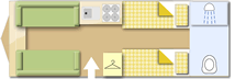 Coachman VIP 565 2018  Caravan layout