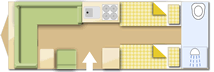 Bailey Pegasus Grande Rimini, 2020 caravan layout