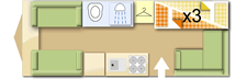 Bailey Orion 450 caravan layout