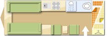 Swift Charisma 570 caravan layout