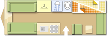 Swift Challenger 590 (Celeste 590 Special), 2019 caravan layout