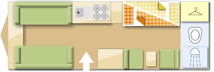 Adria Adora Sava 2023 caravans layout