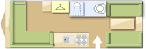 Elddis Crusader Super Storm caravan layout