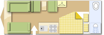 Elddis Odyssey 656 caravan layout