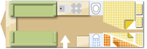 Elddis Avante 868, 2025 caravan layout