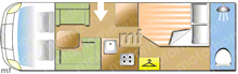Aura Maxia 740 WF, 2027 motorhome layout