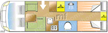 Adria Matrix 670SL Supreme, 2018 motorhome layout