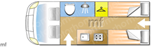 Elddis Autoquest CV20, 2022 motorhome layout