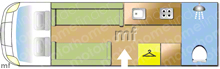 Elddis Accordo 105 Magnum GT, 2026 motorhome layout