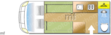 Elddis Accordo 105 Magnum GT, 2025 motorhome layout