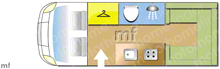 Elddis Autoquest 120, 2008 motorhome layout