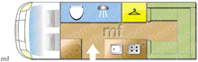 Elddis Encore 295 2025 Motorhome layout