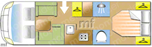 Bailey Adamo 75/4i, 2024 motorhome layout