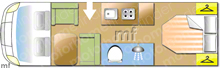 Other Joa Camp 70Q, 2024 motorhome layout