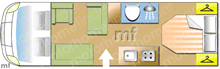 Swift Edge 494, 2021 motorhome layout