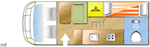Wildax Solaris XL, 2017 motorhome layout