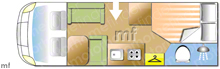 Burstner Nexxo T660 Sovereign 2016 Motorhome layout
