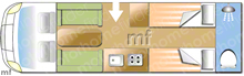 Burstner Ixeo IT 740, 2013 motorhome layout