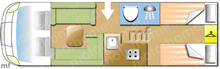 Elddis Autoquest 194, 2020 motorhome layout