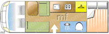 Autotrail Frontier Mohawk 2015 Motorhome layout