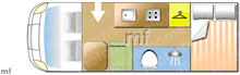 Adria Twin Sports 640 SGX 2022 Motorhome layout