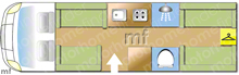 Swift Trekker 584, 2026 motorhome layout